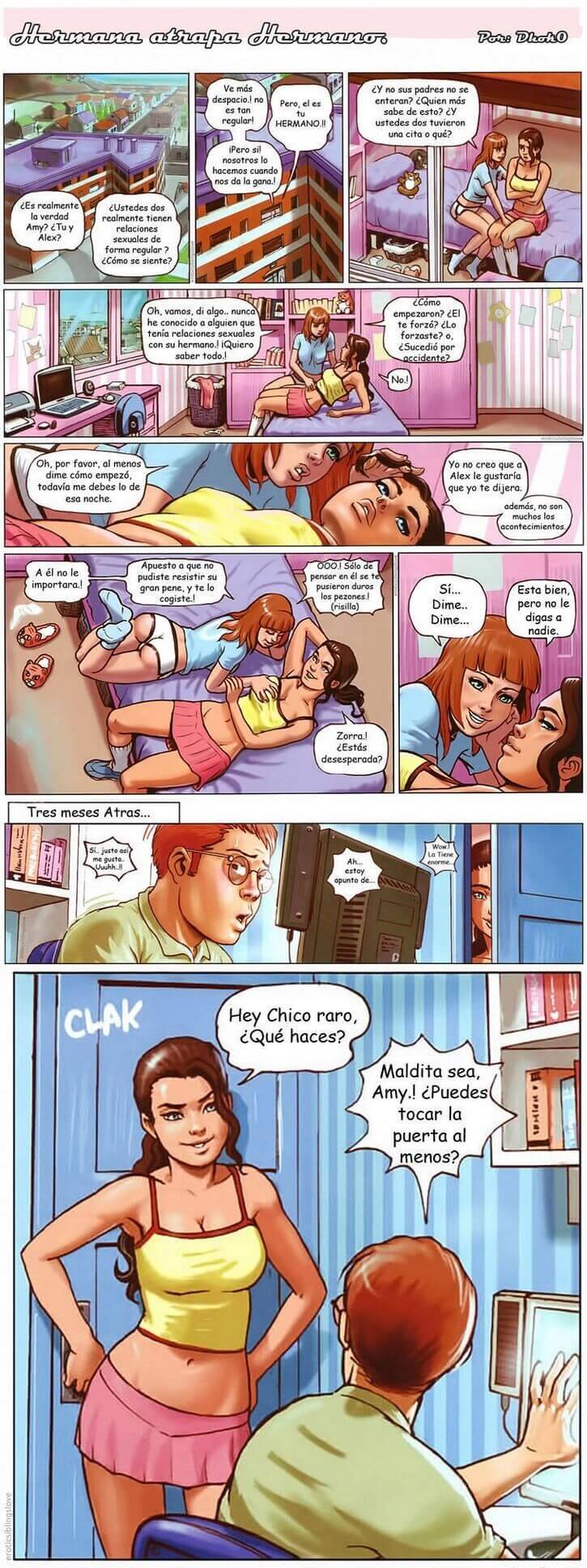 sister catches brother comic porno 0