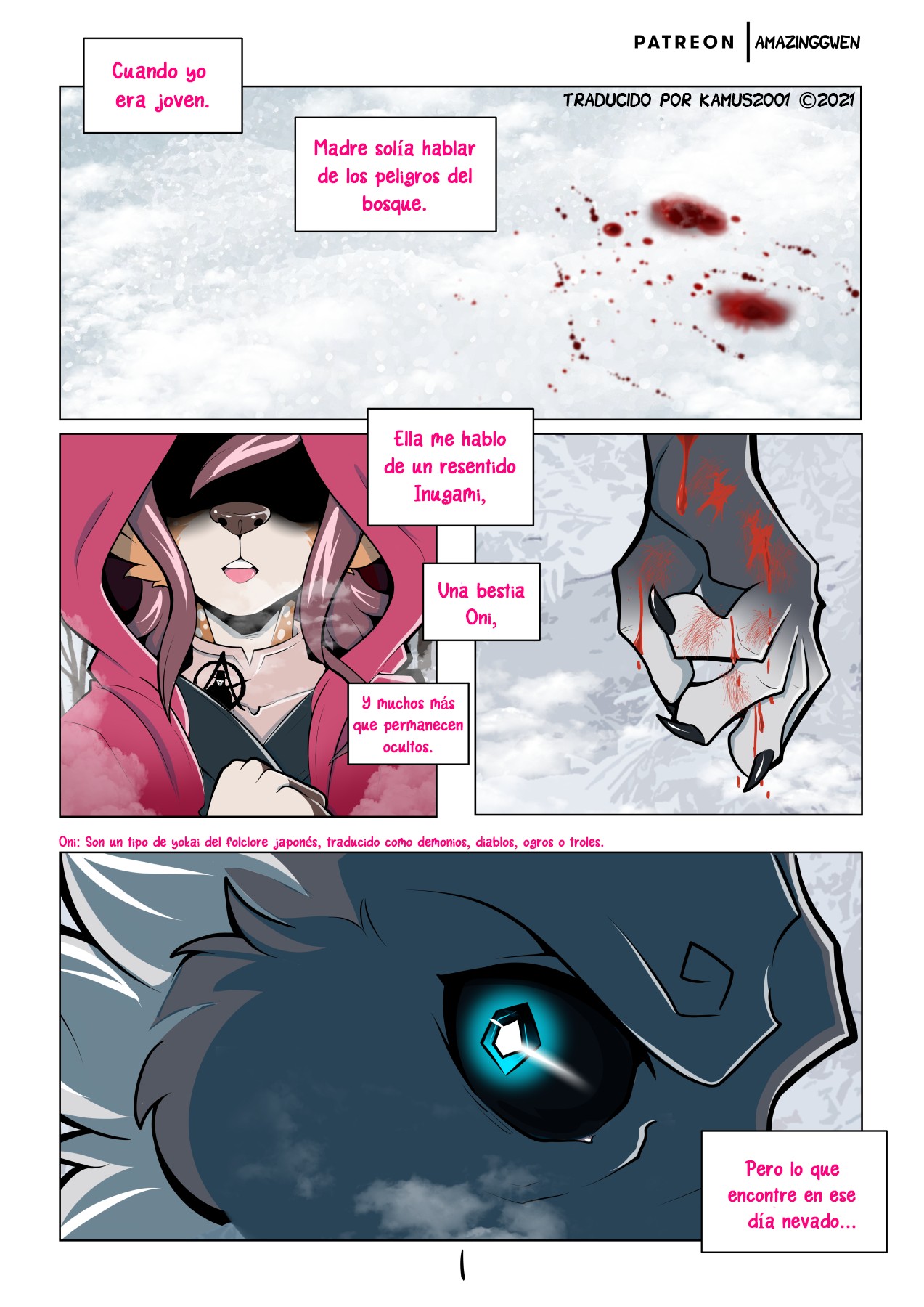 [Amazinggwen] Flor Roja y Nieve Invernal