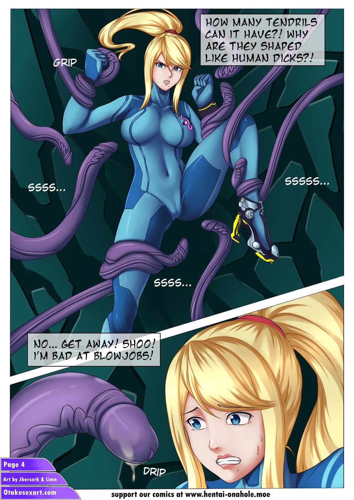 [Limn] Samus Aran's Alien Impregnation Creampie Fucktime