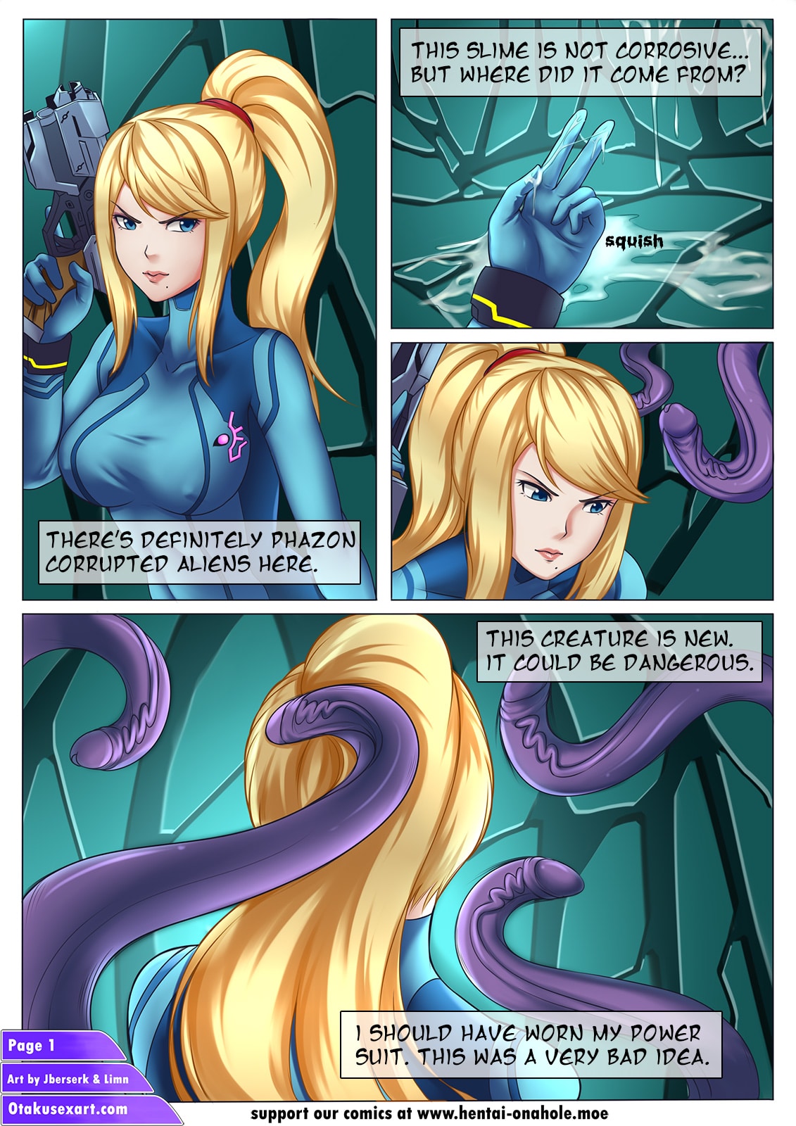 [Limn] Samus Aran's Alien Impregnation Creampie Fucktime