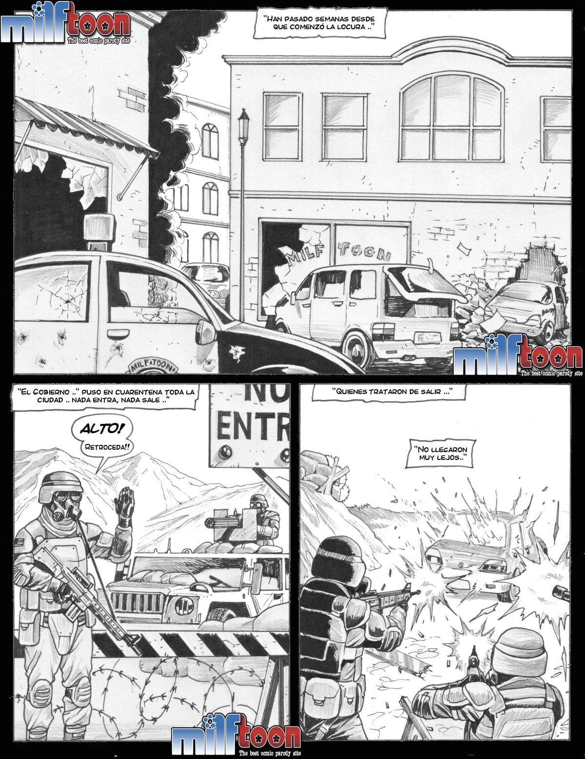 [Milftoon] Conteniendo al Virus Zombie — Hot Milfs
