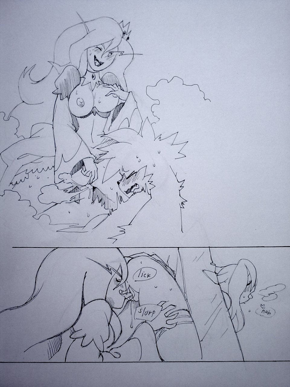 [Zenox, Twisted Terra] Bubbleline: One night with vampire Queen (Adventure Time)