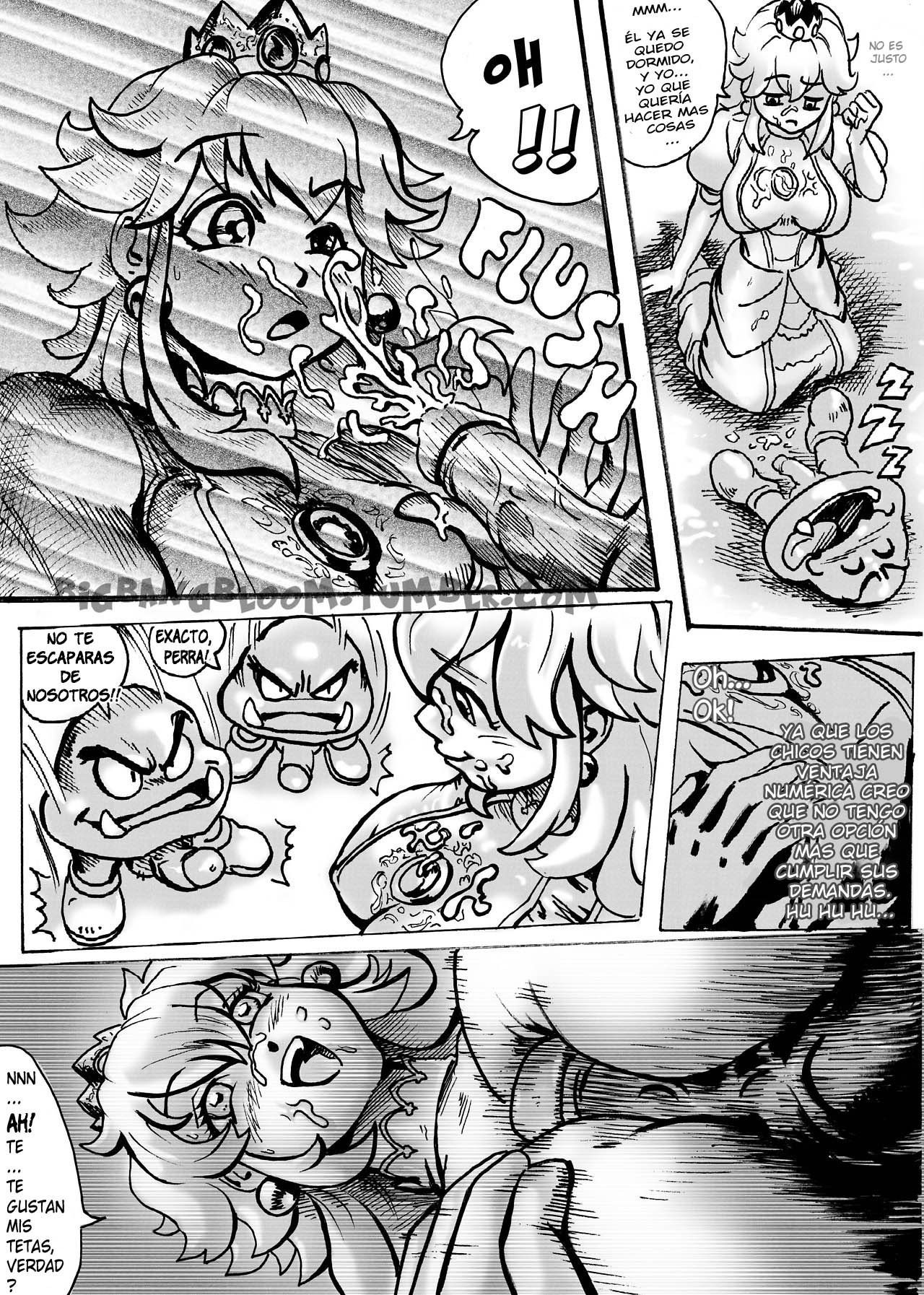 [BigBangBloom] Princess Peach- Wild Adventure (Comics Porn)