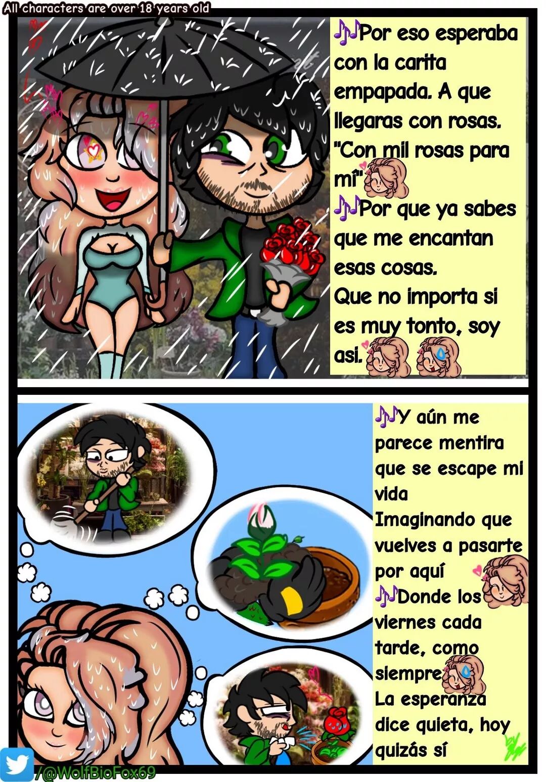 [WolfBioFox] Una Noche Romantica (Comic Porn)