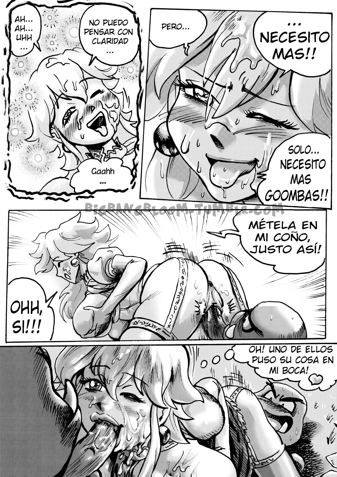 [BigBangBloom] Princess Peach- Wild Adventure (Comics Porn)