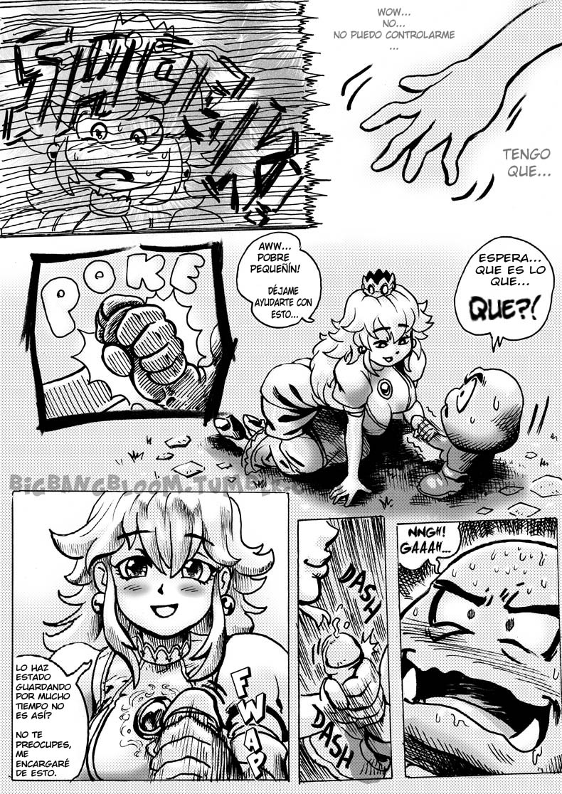 [BigBangBloom] Princess Peach- Wild Adventure (Comics Porn)