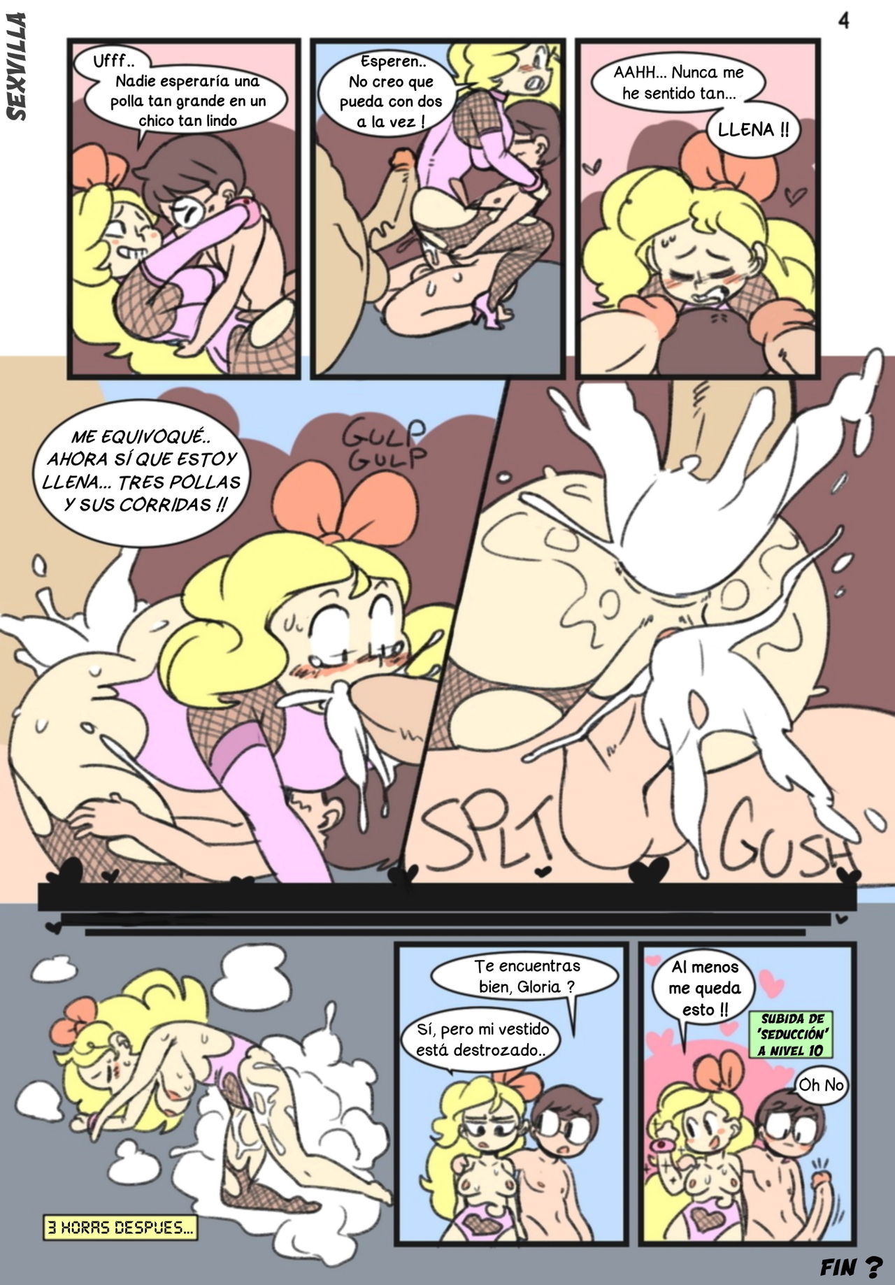 [Angstrom] Gloria y el Vestuario Maldito (Comic Porno)