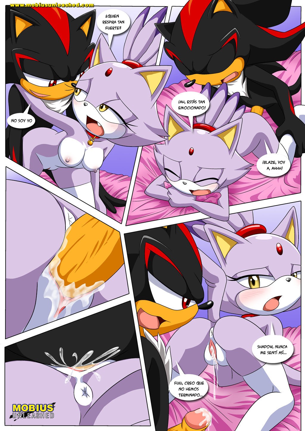 [Palcomix] Warn Bed Sheets (Sonic Porn)
