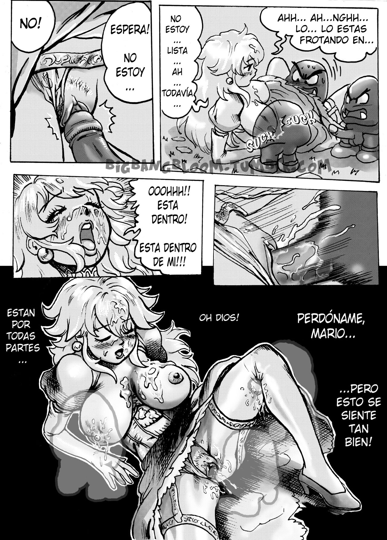 [BigBangBloom] Princess Peach- Wild Adventure (Comics Porn)