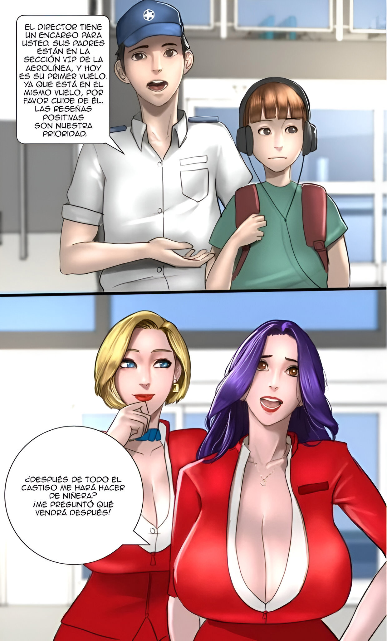 [Scarlett Ann] MILF AIRLINE (Comic Porn)
