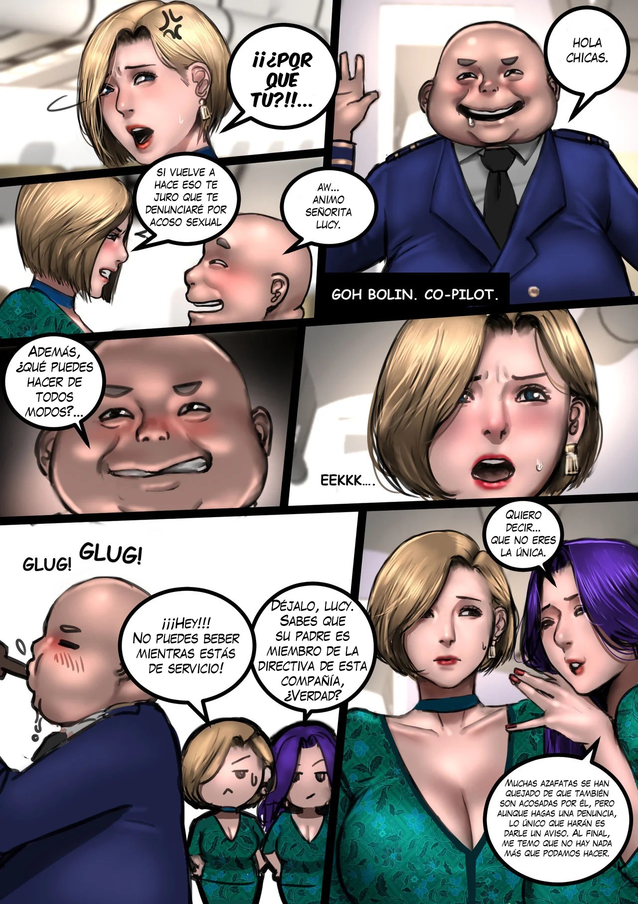 [Scarlett Ann] MILF AIRLINE (Comic Porn)