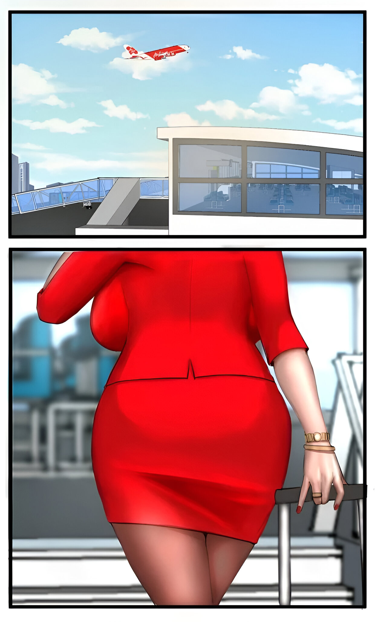[Scarlett Ann] MILF AIRLINE (Comic Porn)