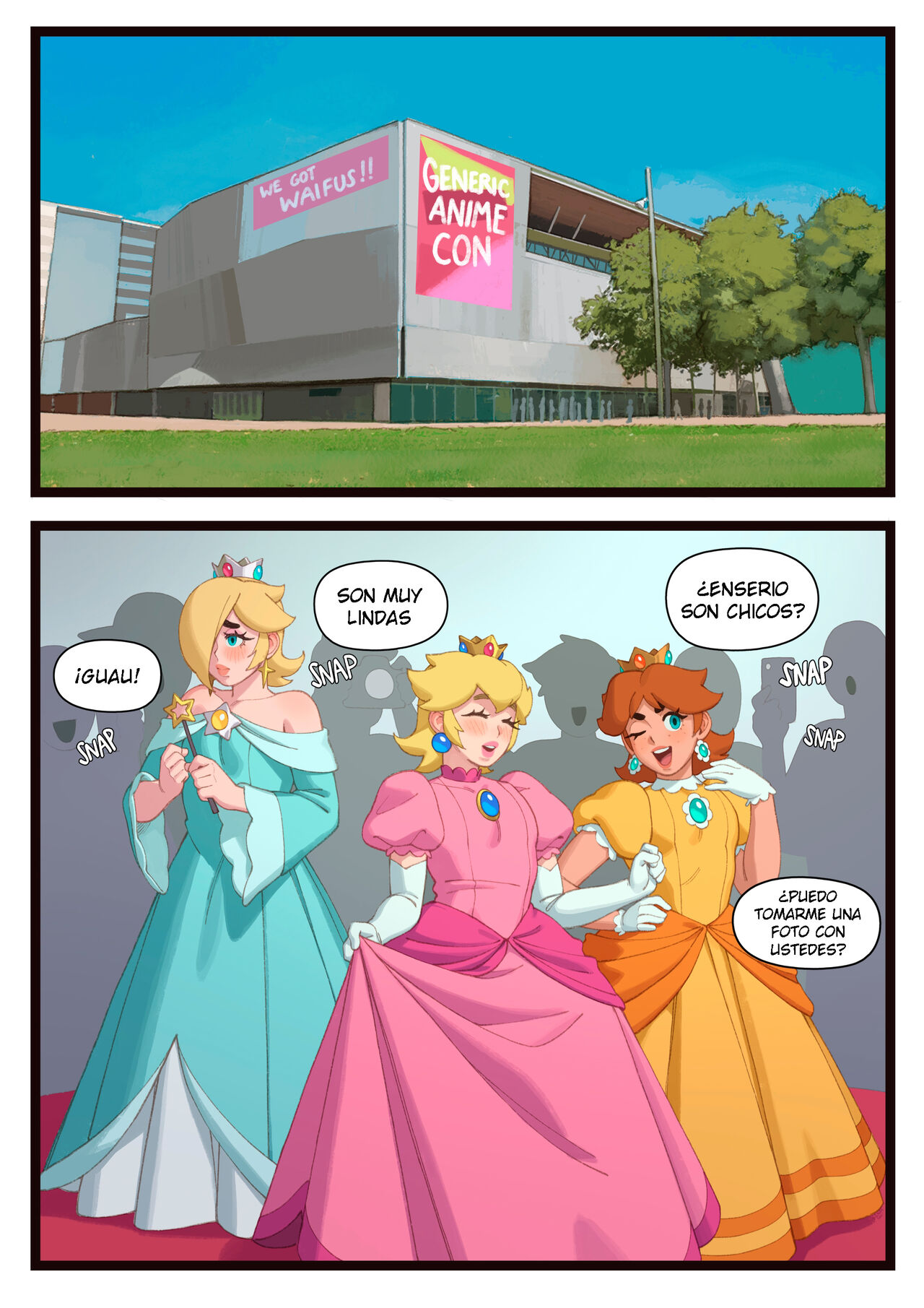 [Rizdraws] PRINCESS Sleepover (Mario Bros)