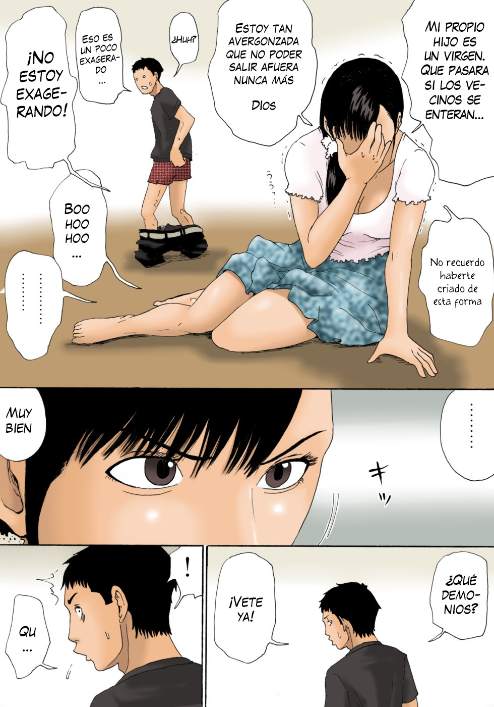 [Zaidan Kiyokawa] Settle it with mom (Comic Porn)