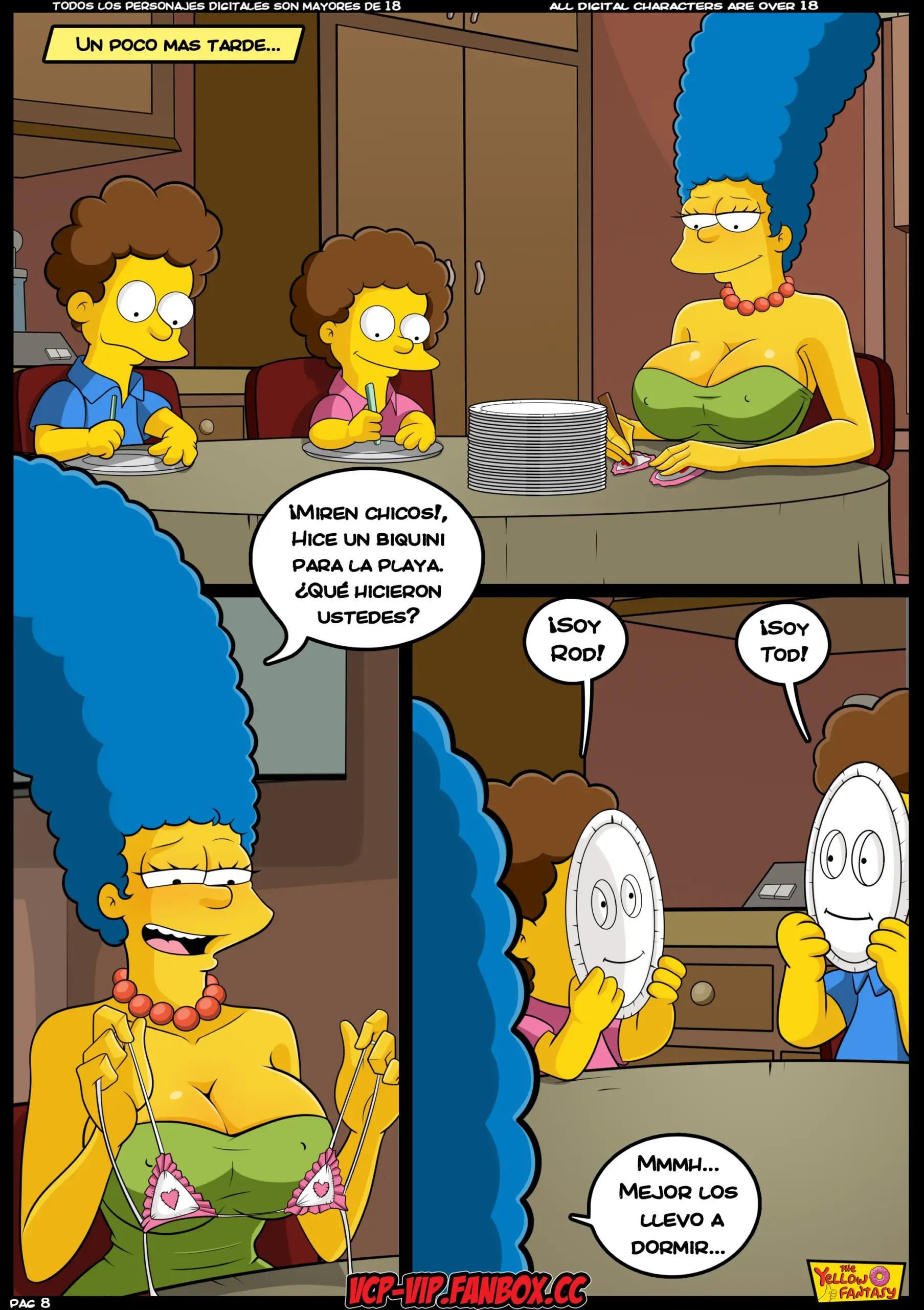 [TheYellowFantasy] Niñera sin Niñera (Simpsons Porno)