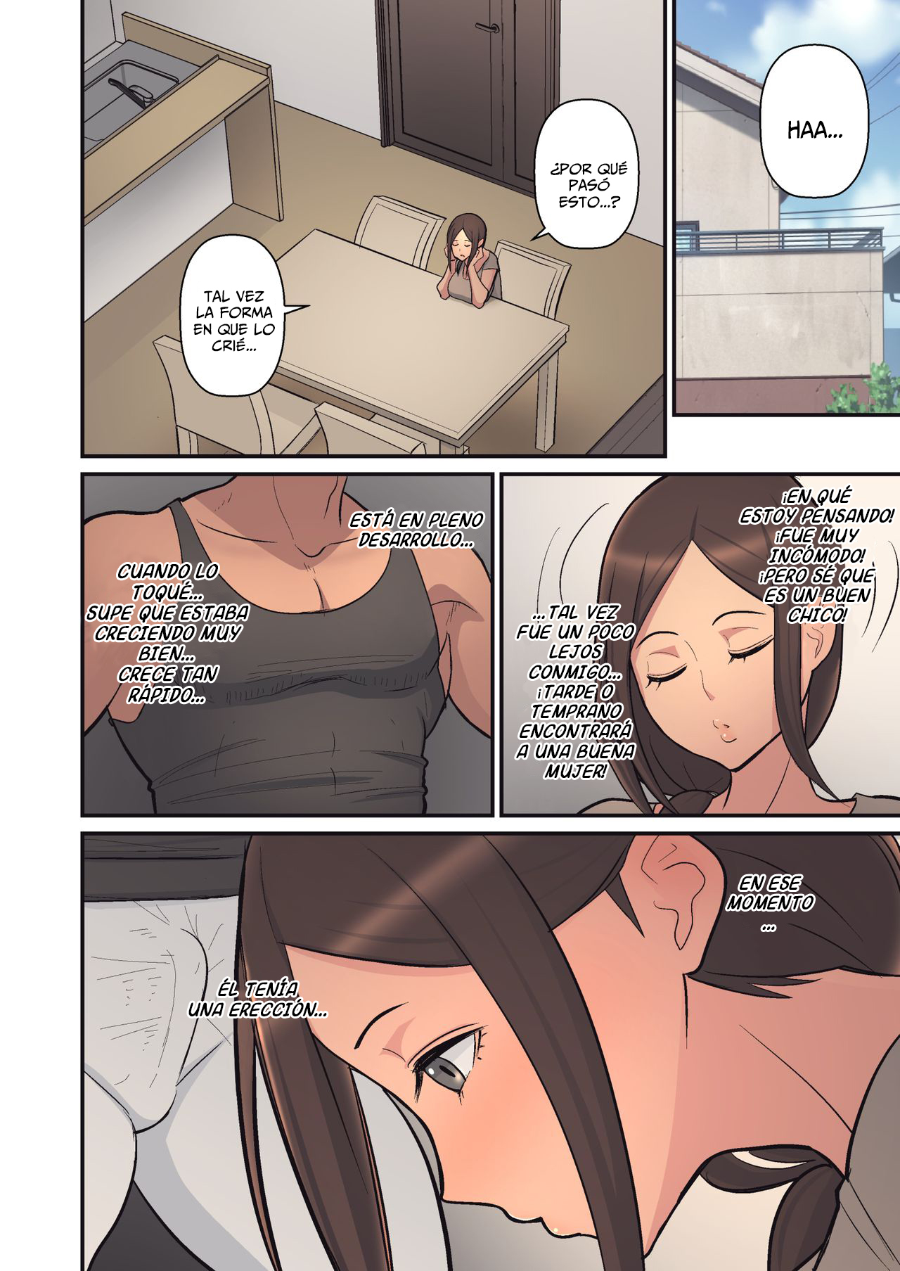 [Harapeko Teishoku (Sueyuu)] The Reason She Turned From a Mother to a Perverted Mother (Comic Porn)