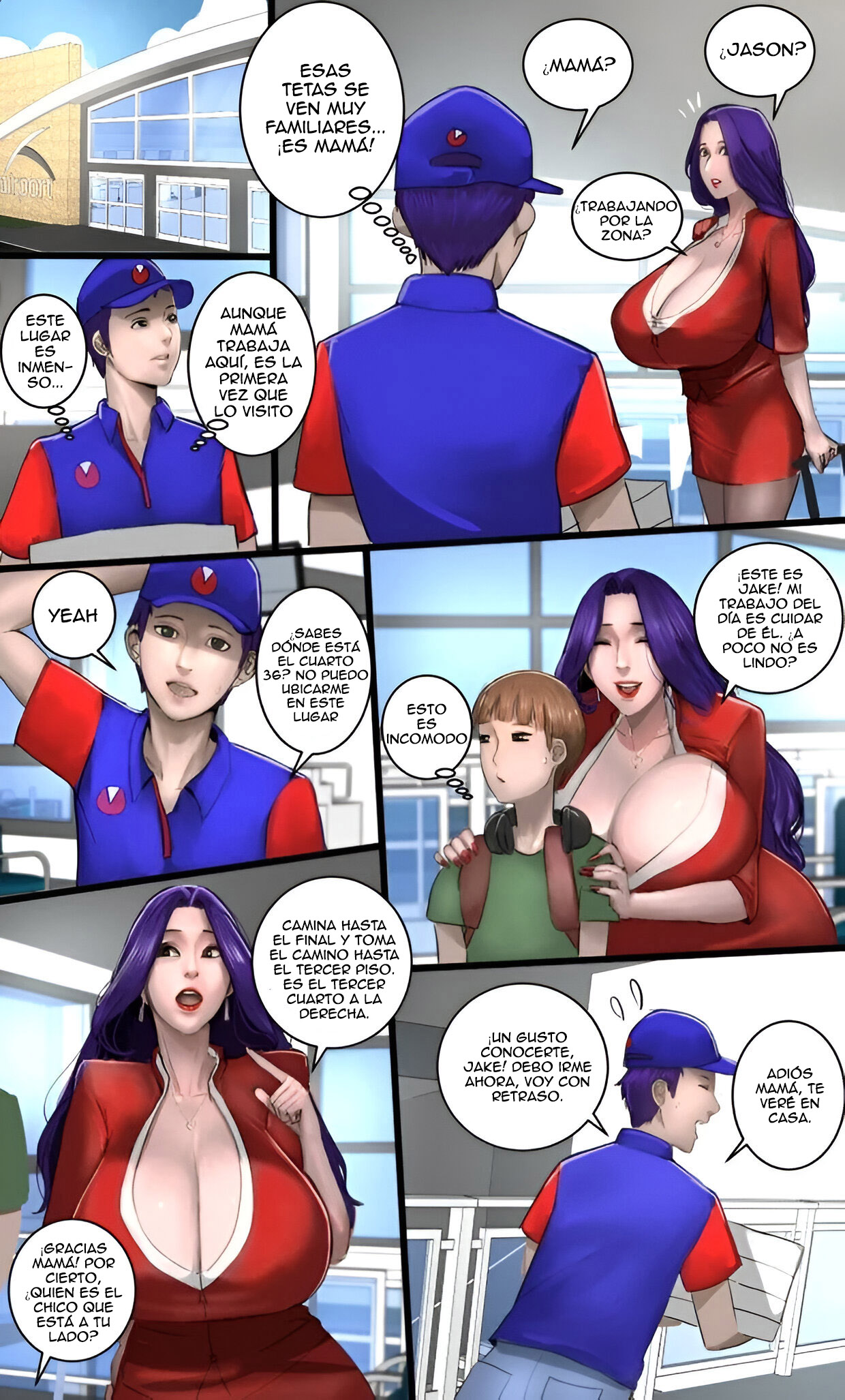 [Scarlett Ann] MILF AIRLINE (Comic Porn)