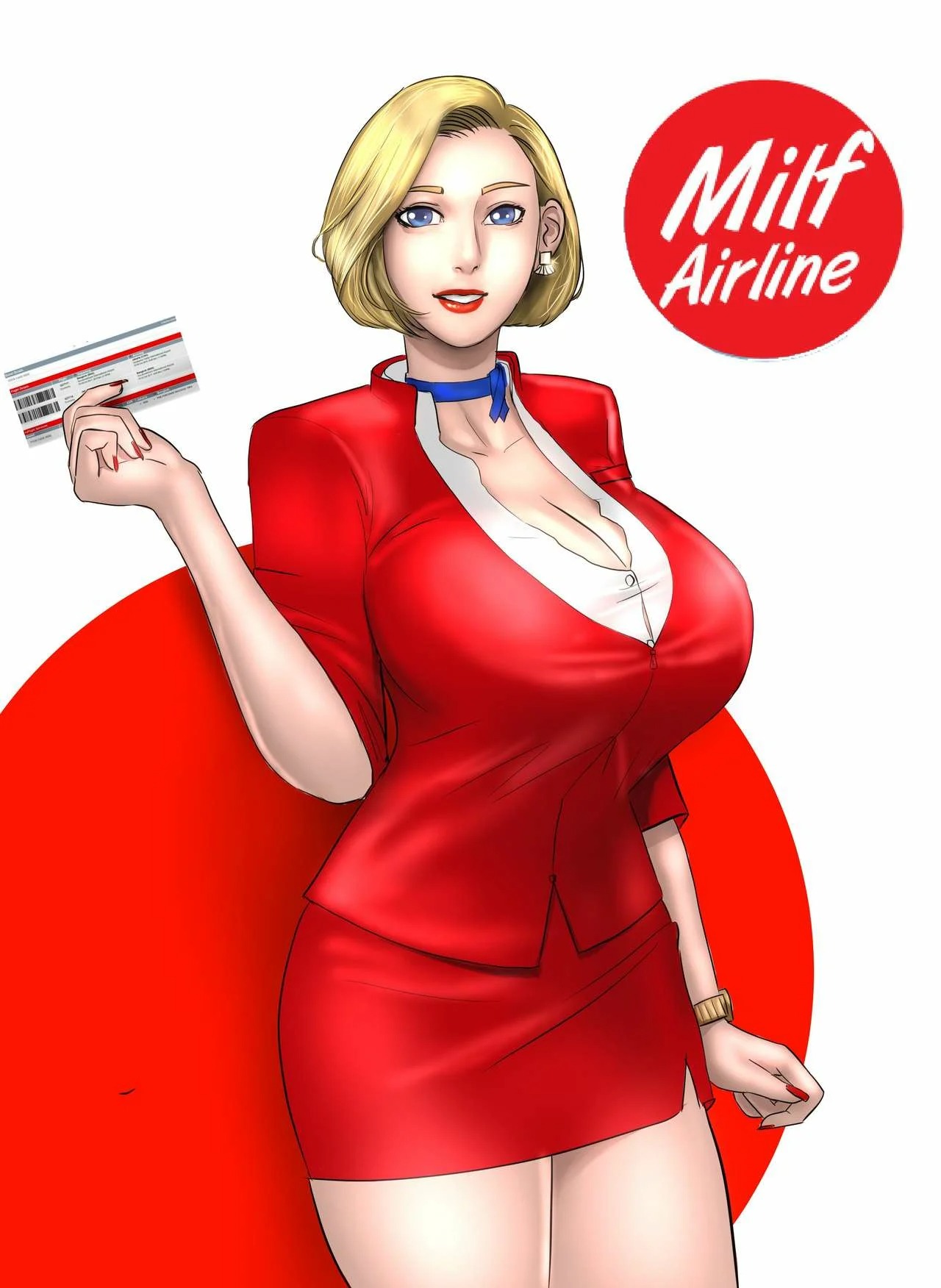 [Scarlett Ann] MILF AIRLINE (Comic Porn)