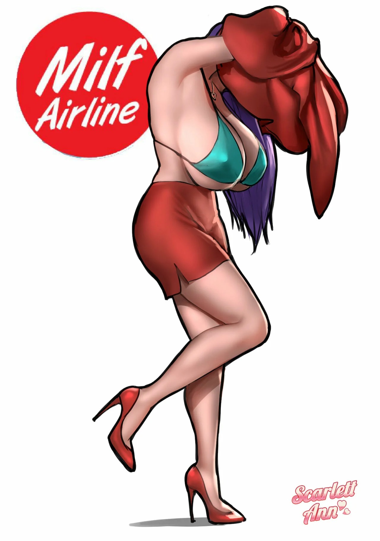 [Scarlett Ann] MILF AIRLINE (Comic Porn)