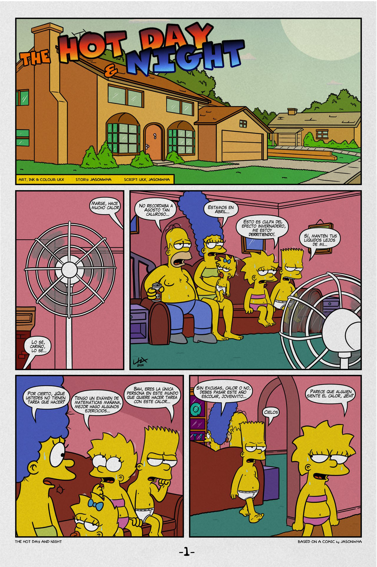 [Jasonwha] The HOT DAY and NIGHT (Los Simpson)