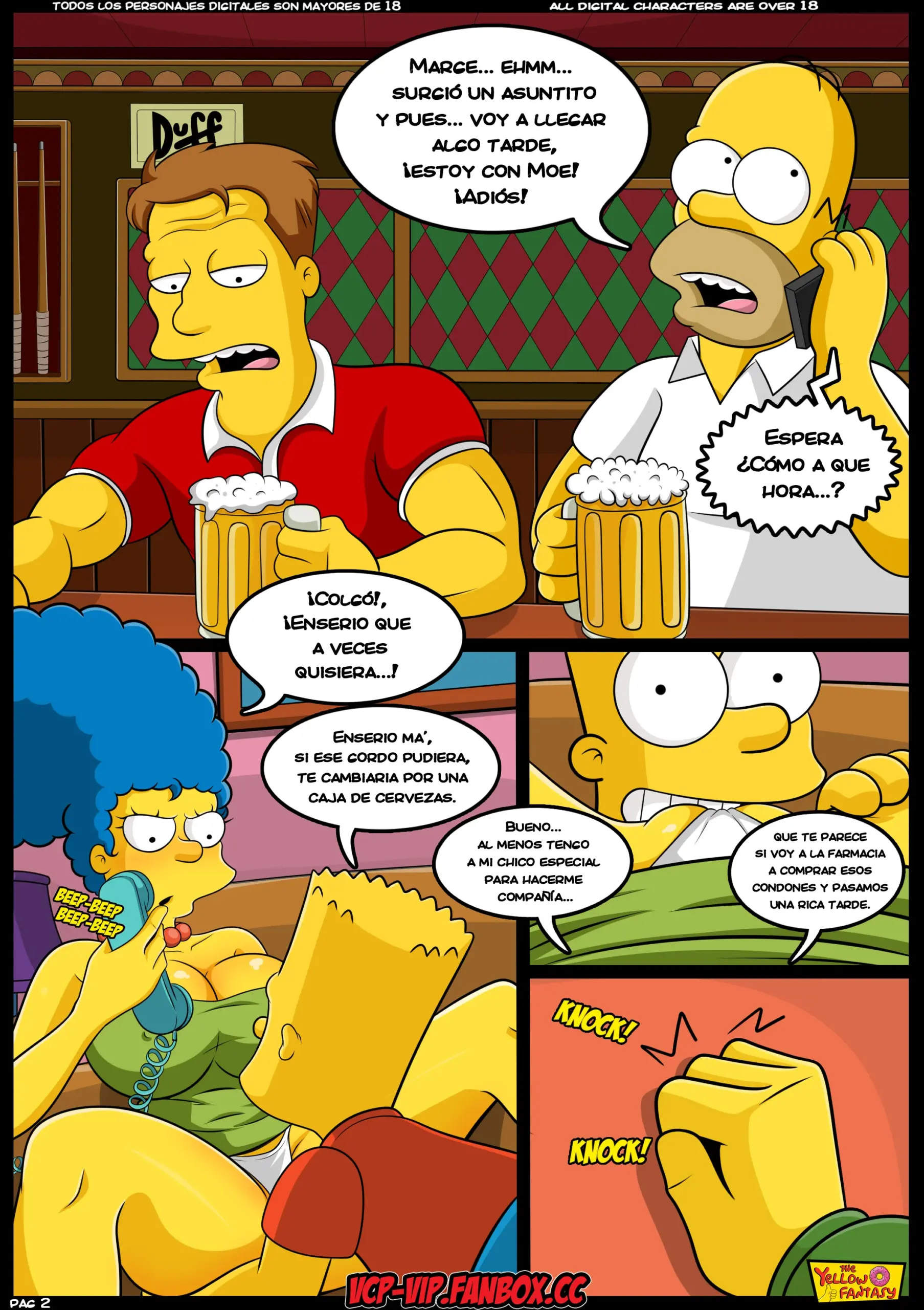 [TheYellowFantasy] Niñera sin Niñera (Simpsons Porno)