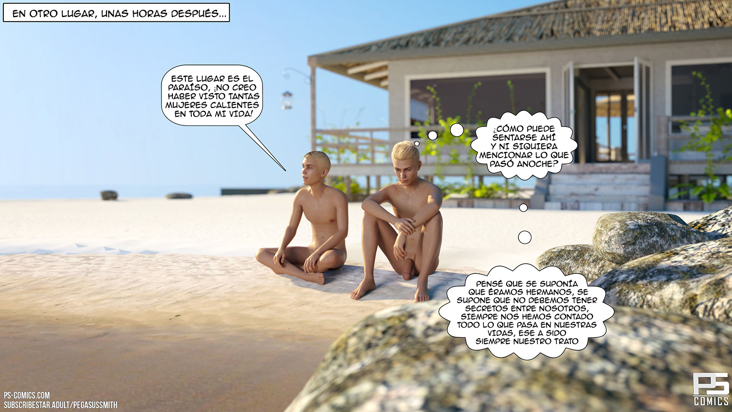 [Pegasus Smith] AU NATUREL — Nudist Resort parte 20 (Comic Porn)