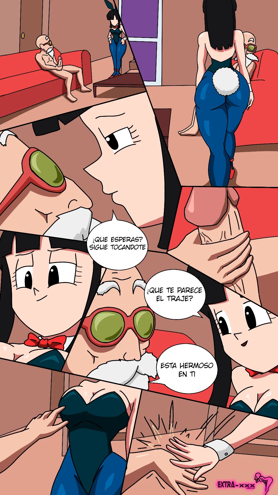 [Extranimacion] CHICHI x ROSHI (Dragon Ball Z)
