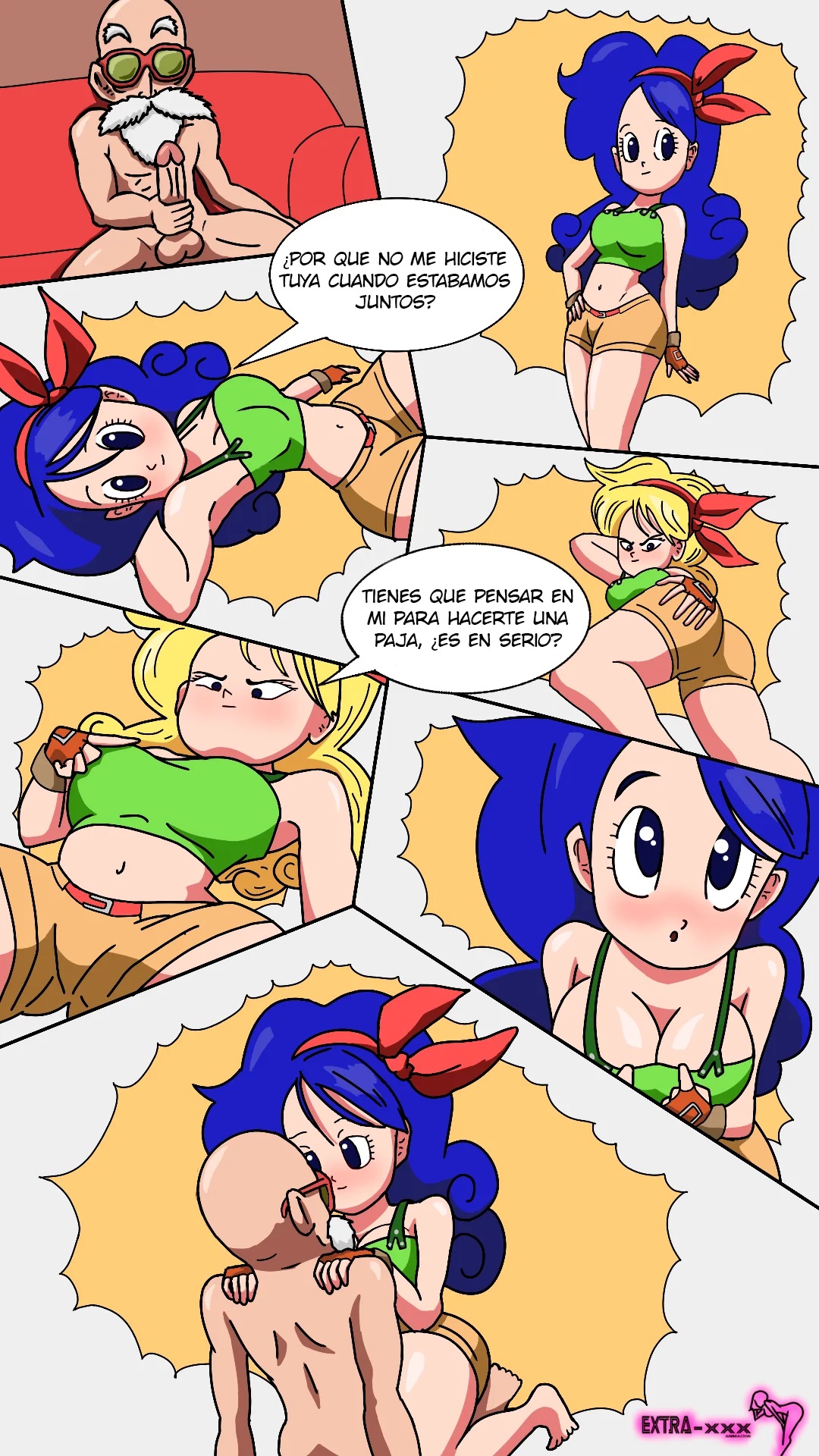 [Extranimacion] CHICHI x ROSHI (Dragon Ball Z)