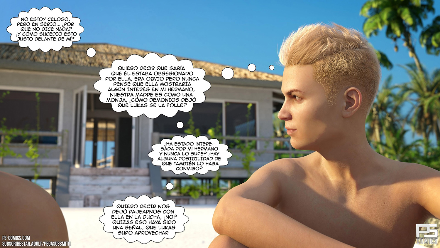 [Pegasus Smith] AU NATUREL — Nudist Resort parte 20 (Comic Porn)