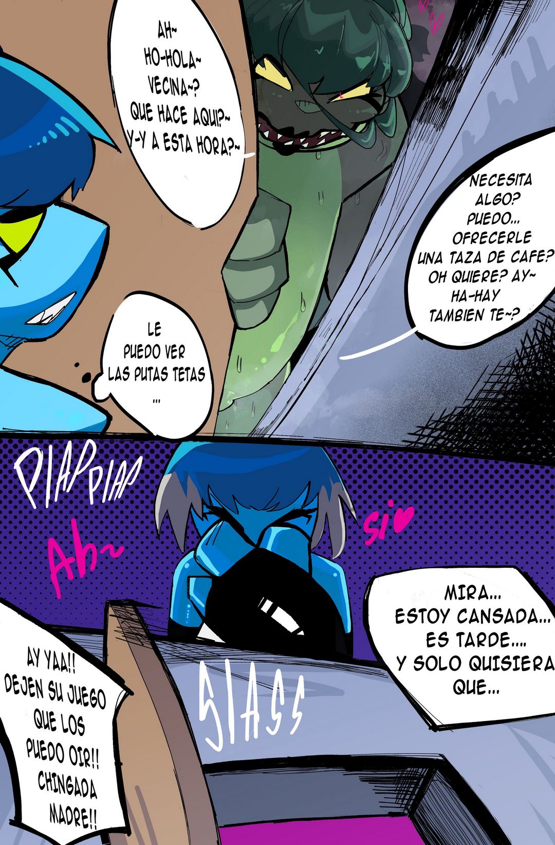 [MrDark] Unas Cariñosas Vecinas Chaquetreables 2 (Comic Porn)
