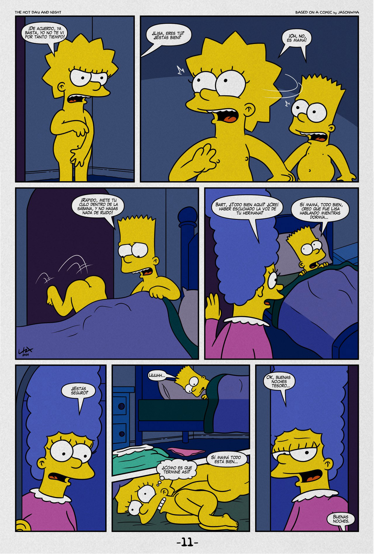 [Jasonwha] The HOT DAY and NIGHT (Los Simpson)