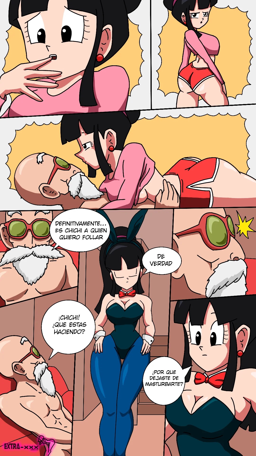 [Extranimacion] CHICHI x ROSHI (Dragon Ball Z)