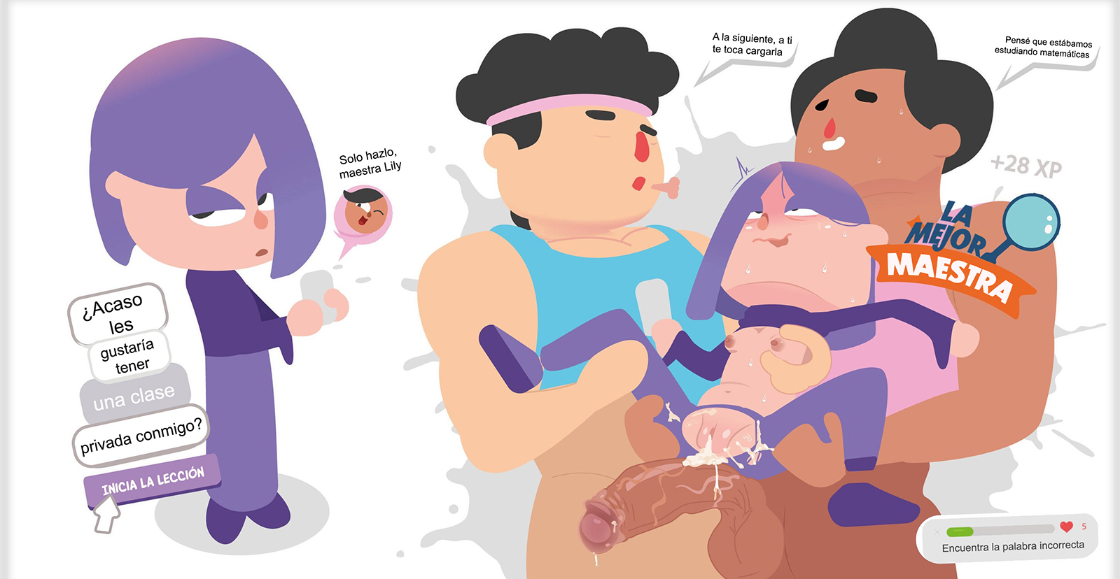 [Gosgoz] DUOLINGO (Comic Porn)