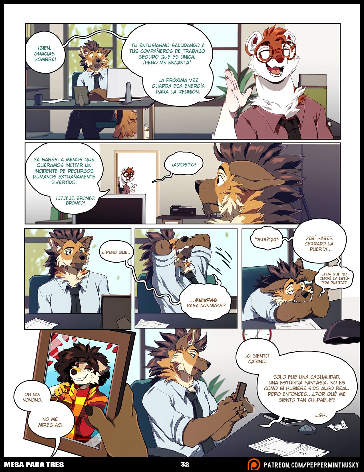 [PeppermintHusky] MESA para TRES (Comic Porn)