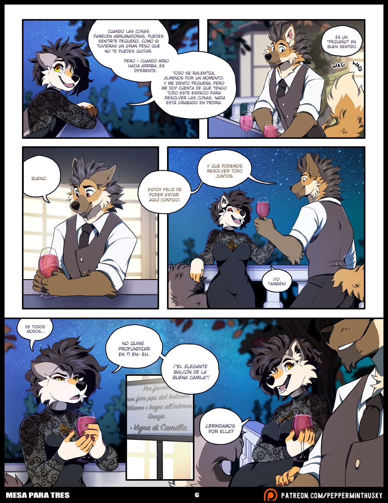[PeppermintHusky] MESA para TRES (Comic Porn)