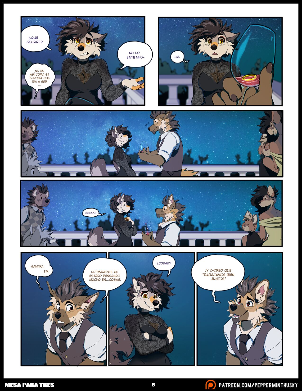 [PeppermintHusky] MESA para TRES (Comic Porn)