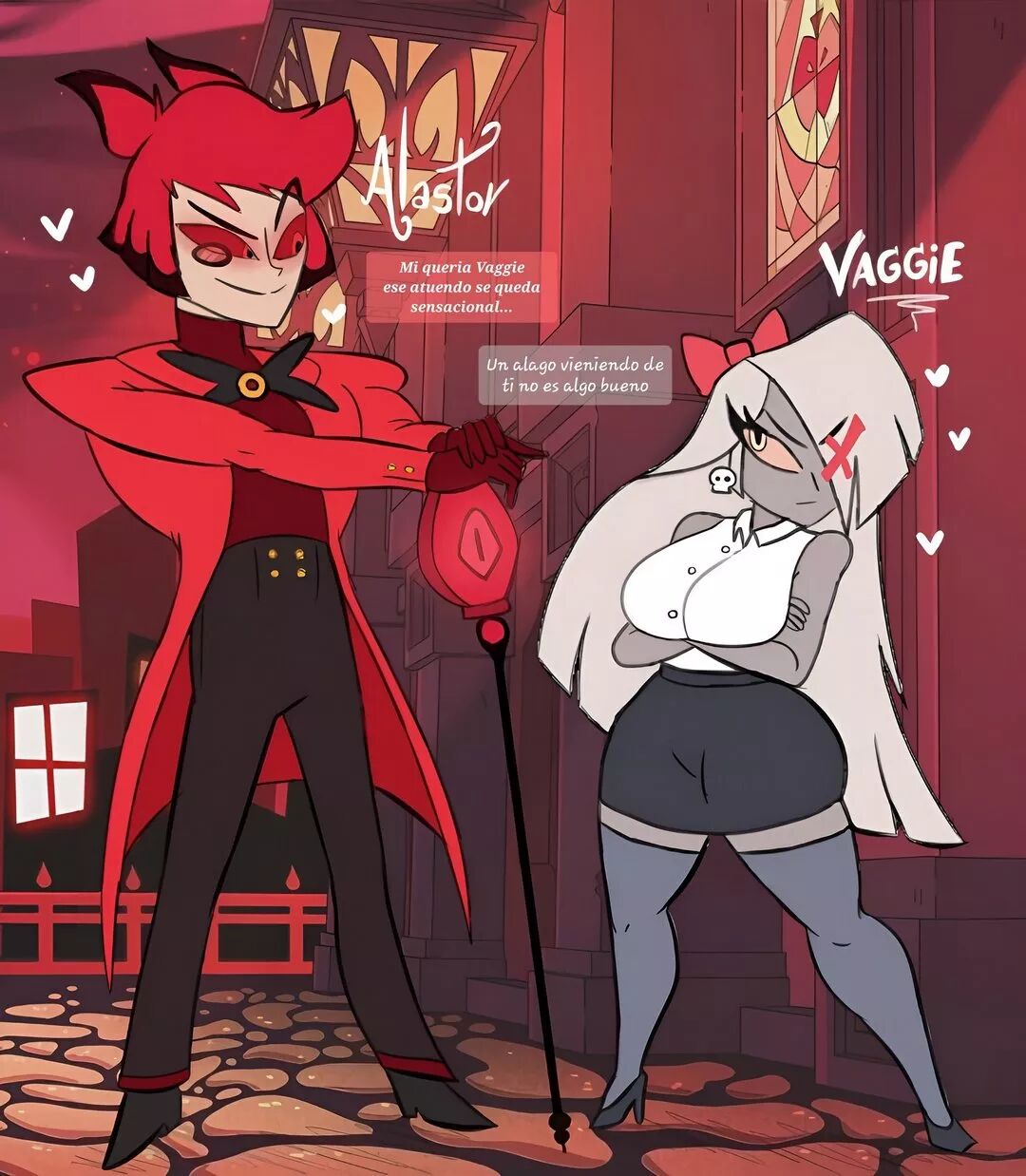 [Santi951] Alastor x Vaggie (Comic Porn)