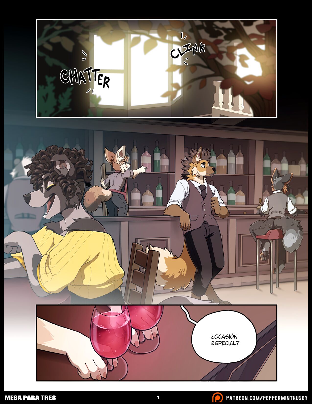 [PeppermintHusky] MESA para TRES (Comic Porn)