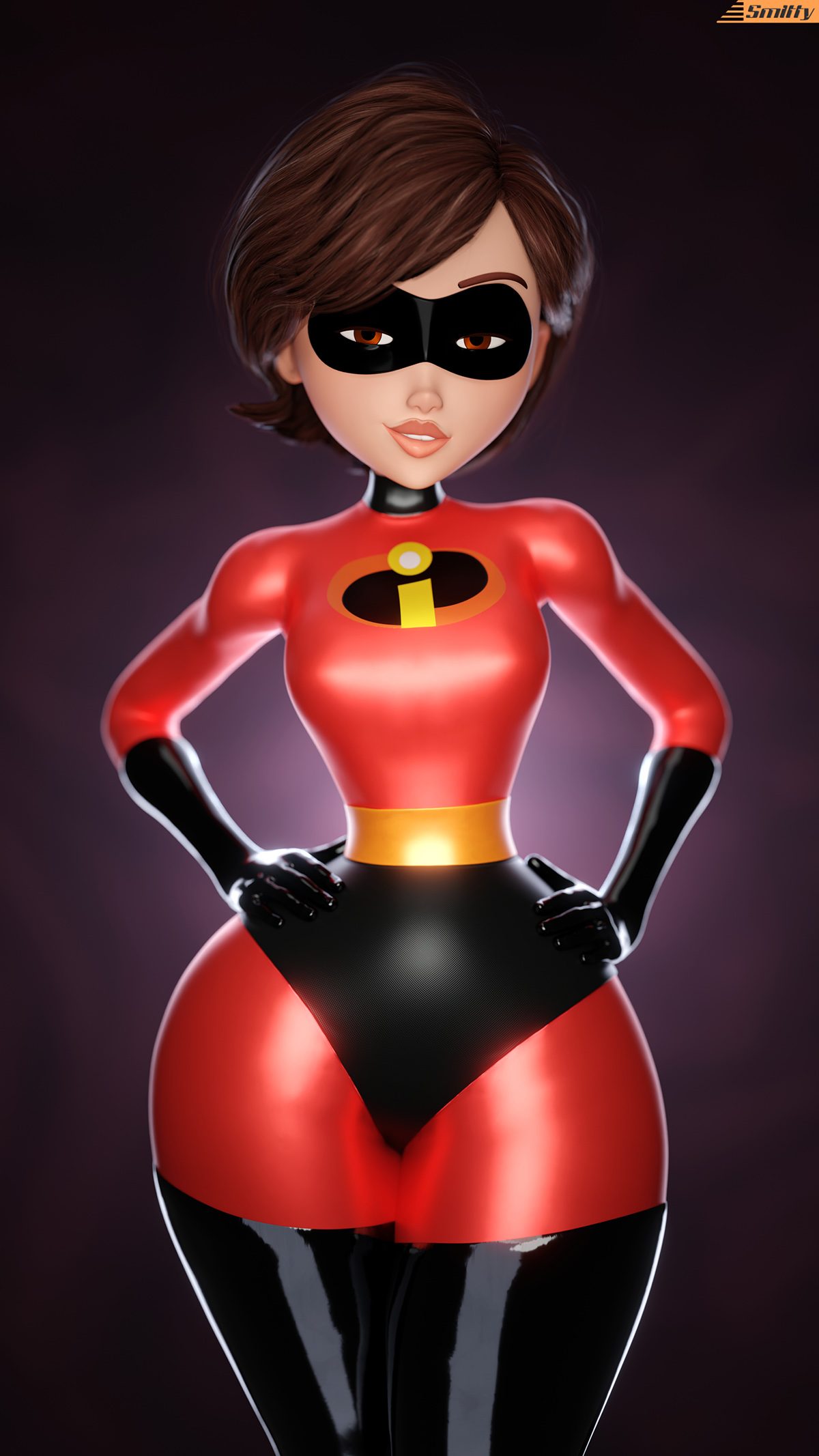 [Smitty] ELASTIGIRL entre una Fria y Dura Pared (Los Increíbles)