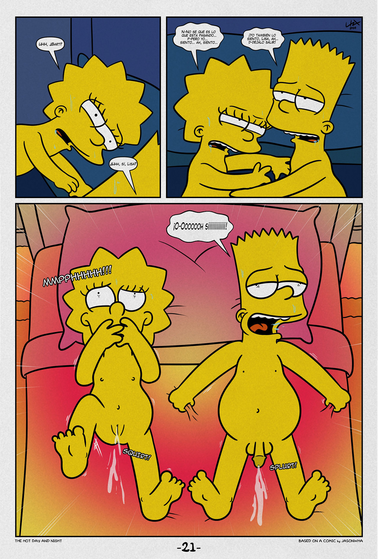 [Jasonwha] The HOT DAY and NIGHT (Los Simpson)