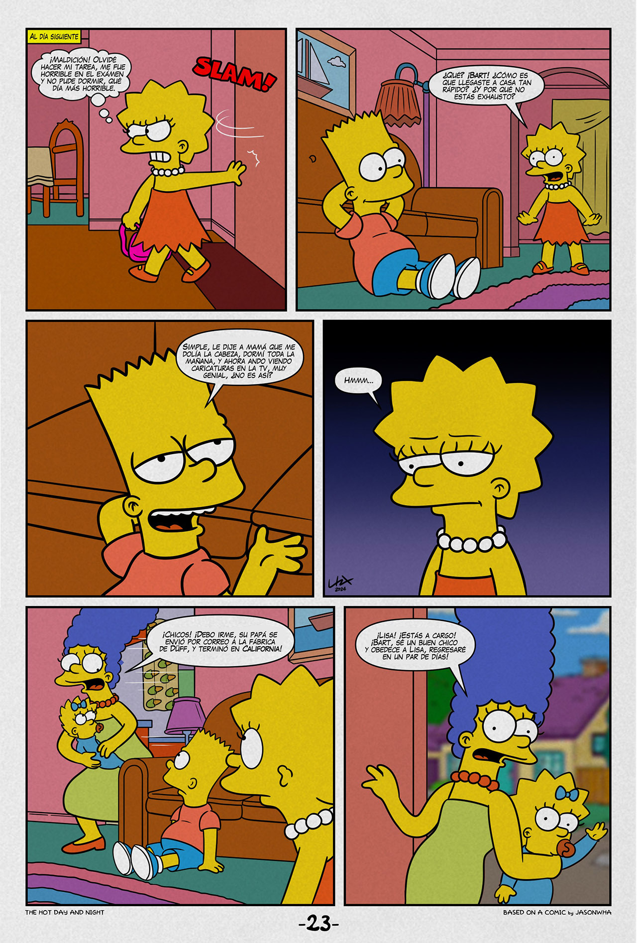 [Jasonwha] The HOT DAY and NIGHT (Los Simpson)