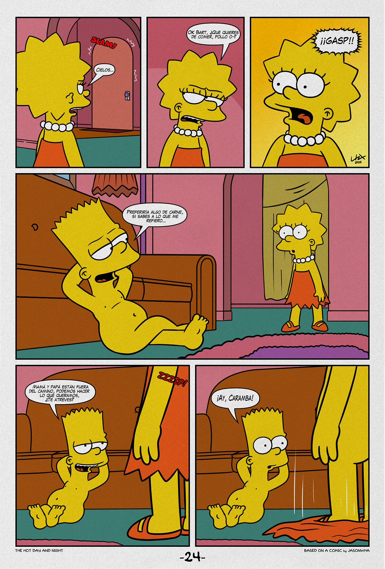 [Jasonwha] The HOT DAY and NIGHT (Los Simpson)