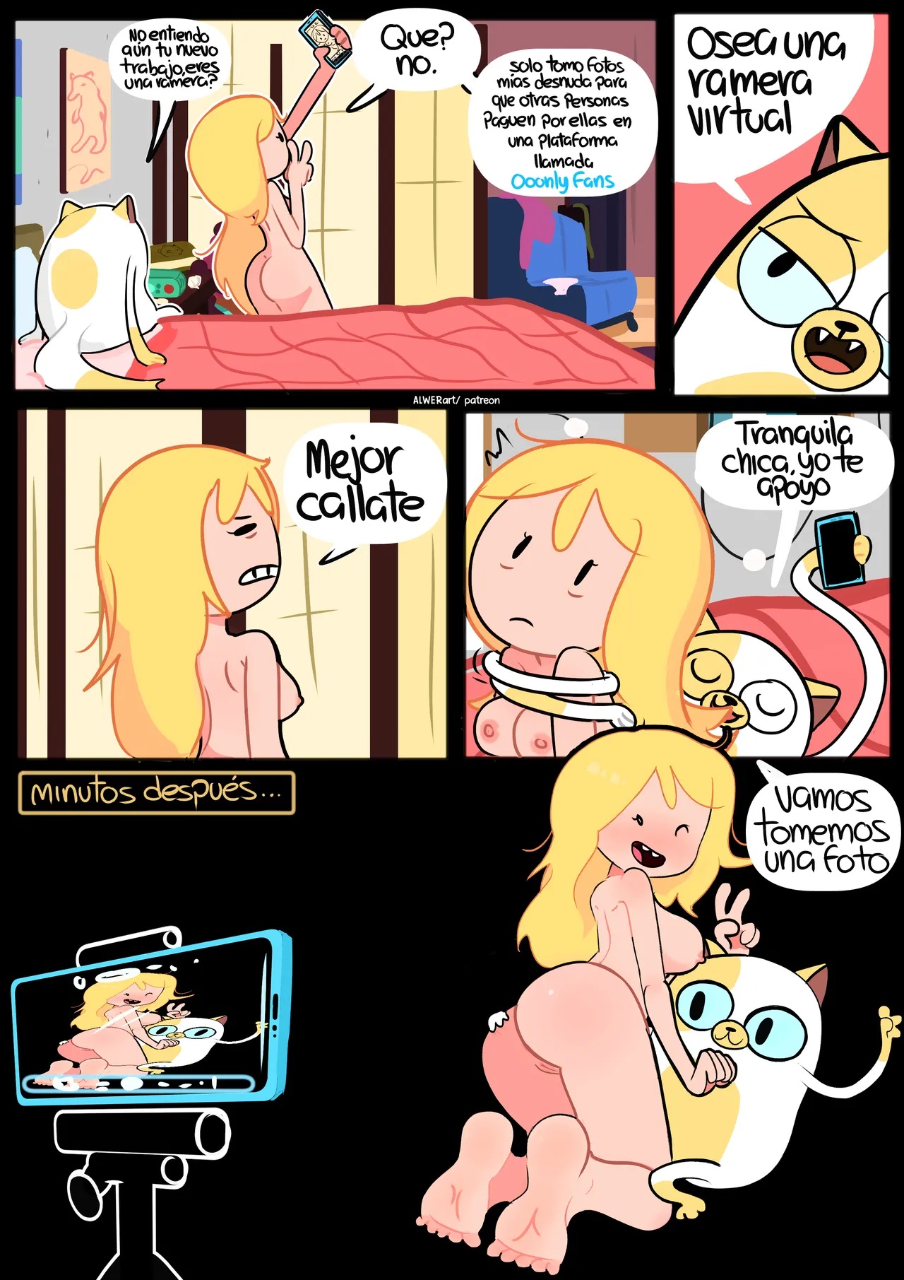 [ALWERart] FIONNA y CAKE — Un nuevo Trabajo (Adventure Time: Fionna and Cake)