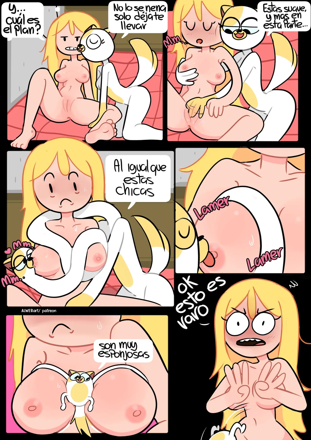 [ALWERart] FIONNA y CAKE — Un nuevo Trabajo (Adventure Time: Fionna and Cake)