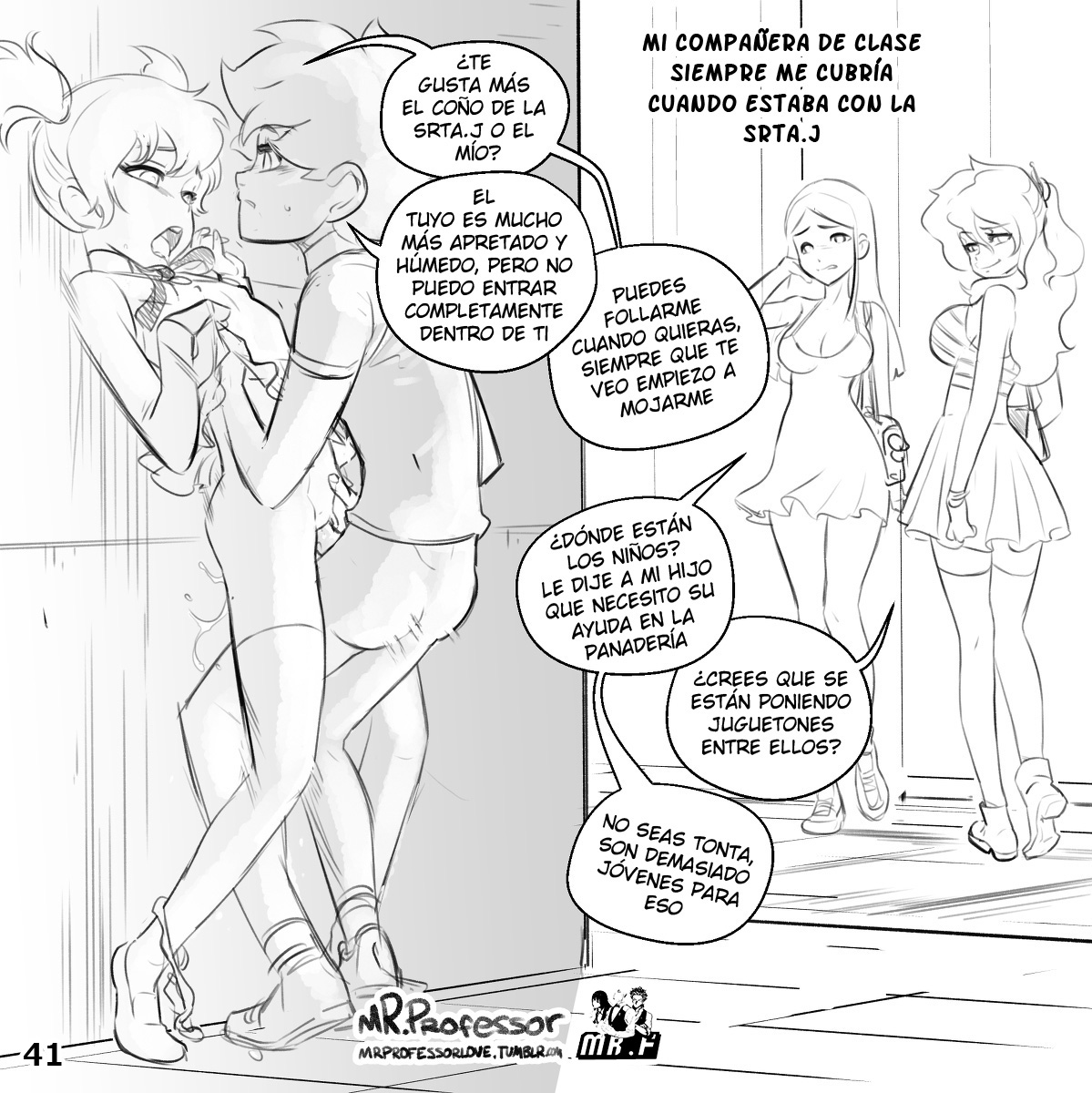 [Mr_Professor] La PANADERIA de MAMÁ (Comic Porn)