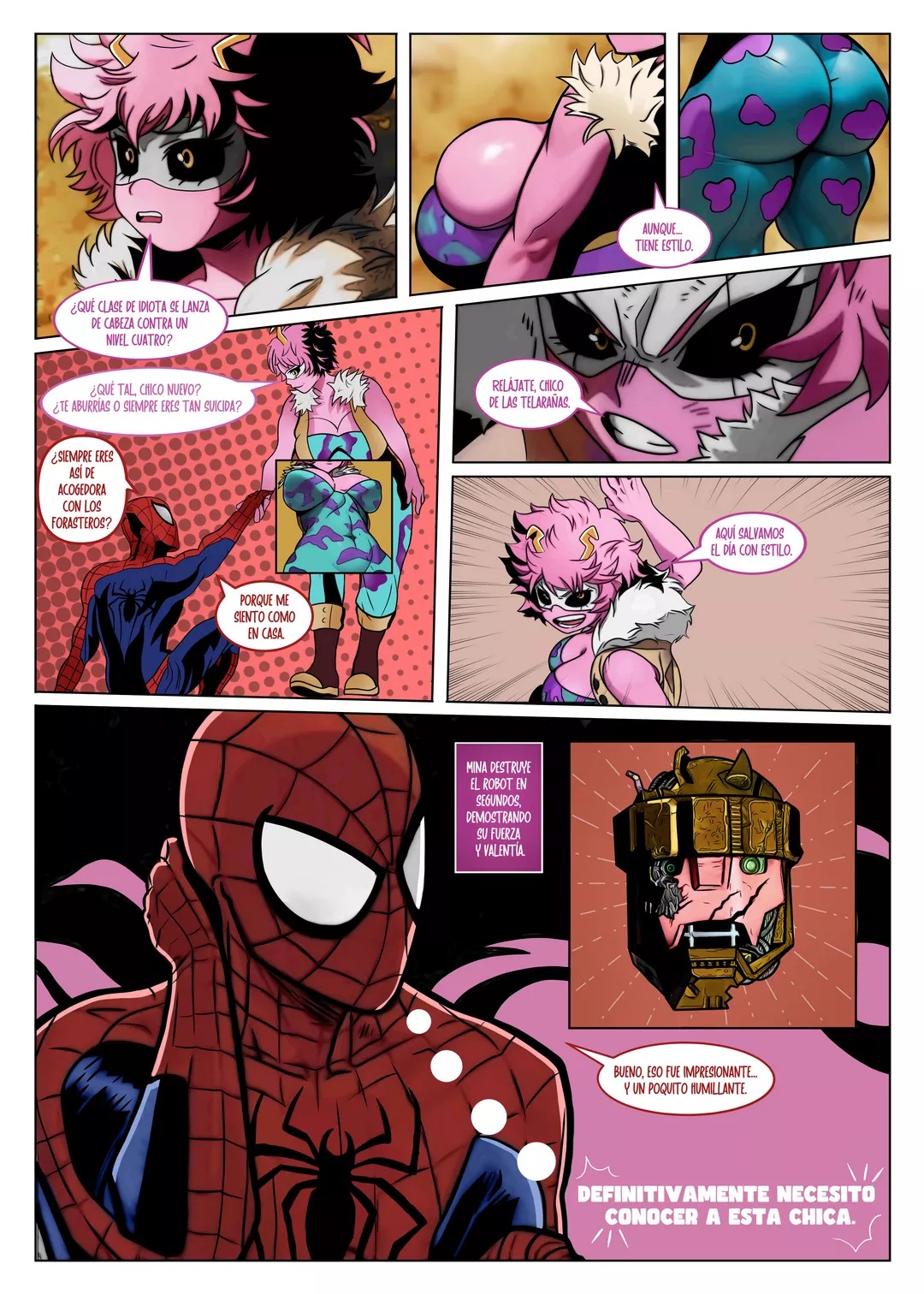 [Onirico] MINA ASHIDO x SPIDERMAN (Comic Porn)