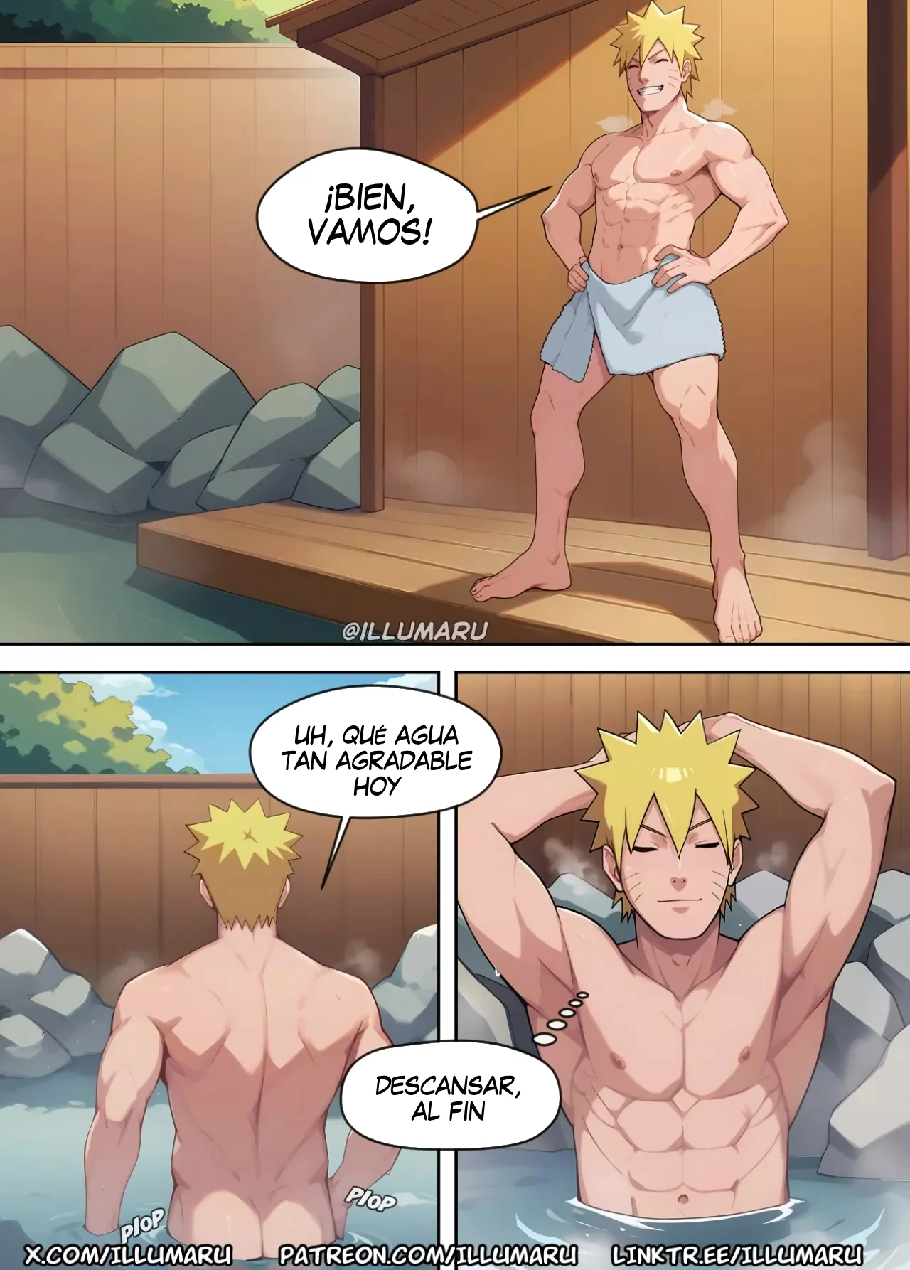 [Illumaru] Very Hot Springs (Naruto Shippuden)
