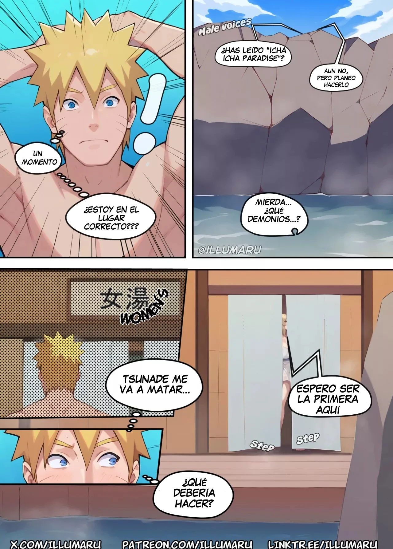 [Illumaru] Very Hot Springs (Naruto Shippuden)