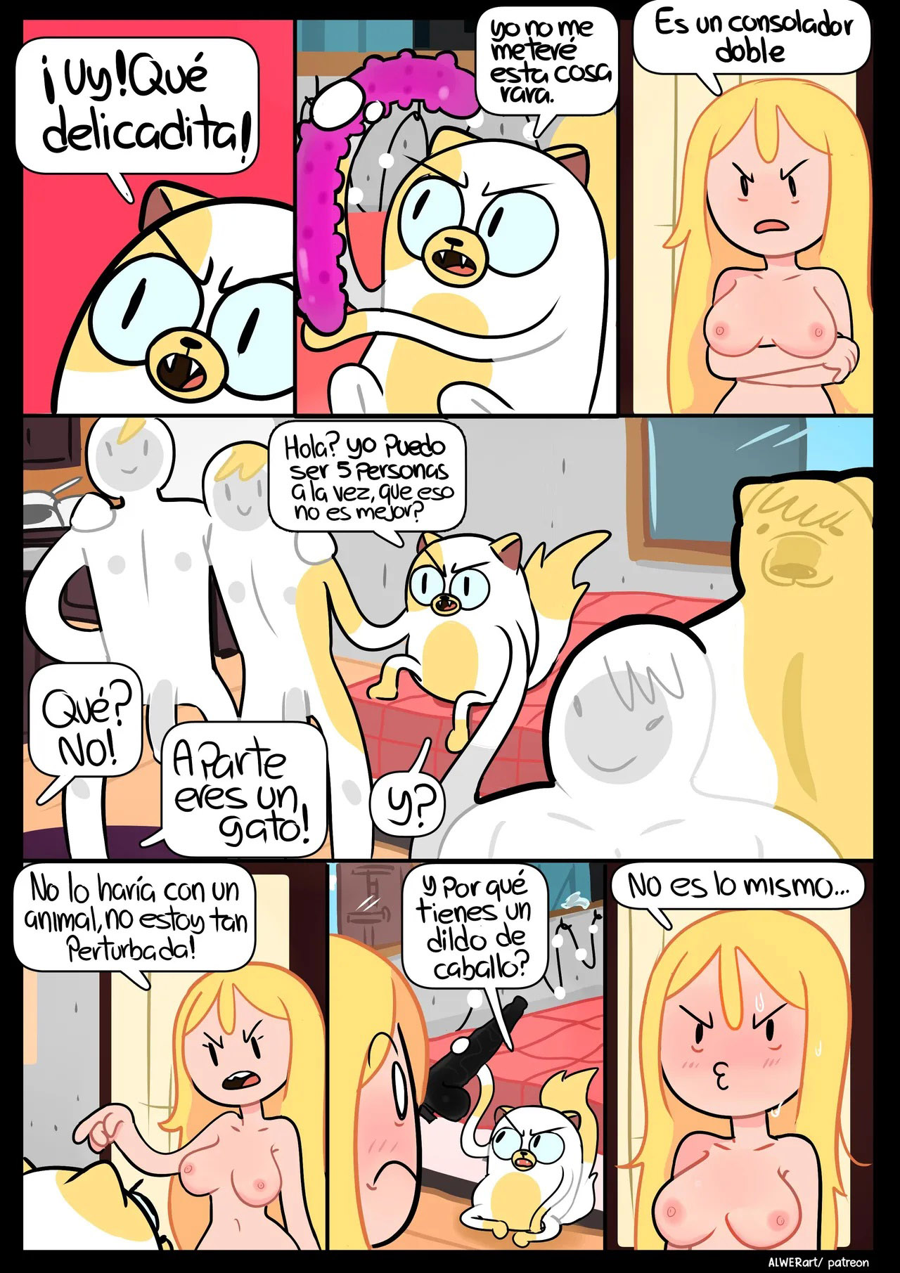 [ALWERart] FIONNA y CAKE — Un nuevo Trabajo (Adventure Time: Fionna and Cake)