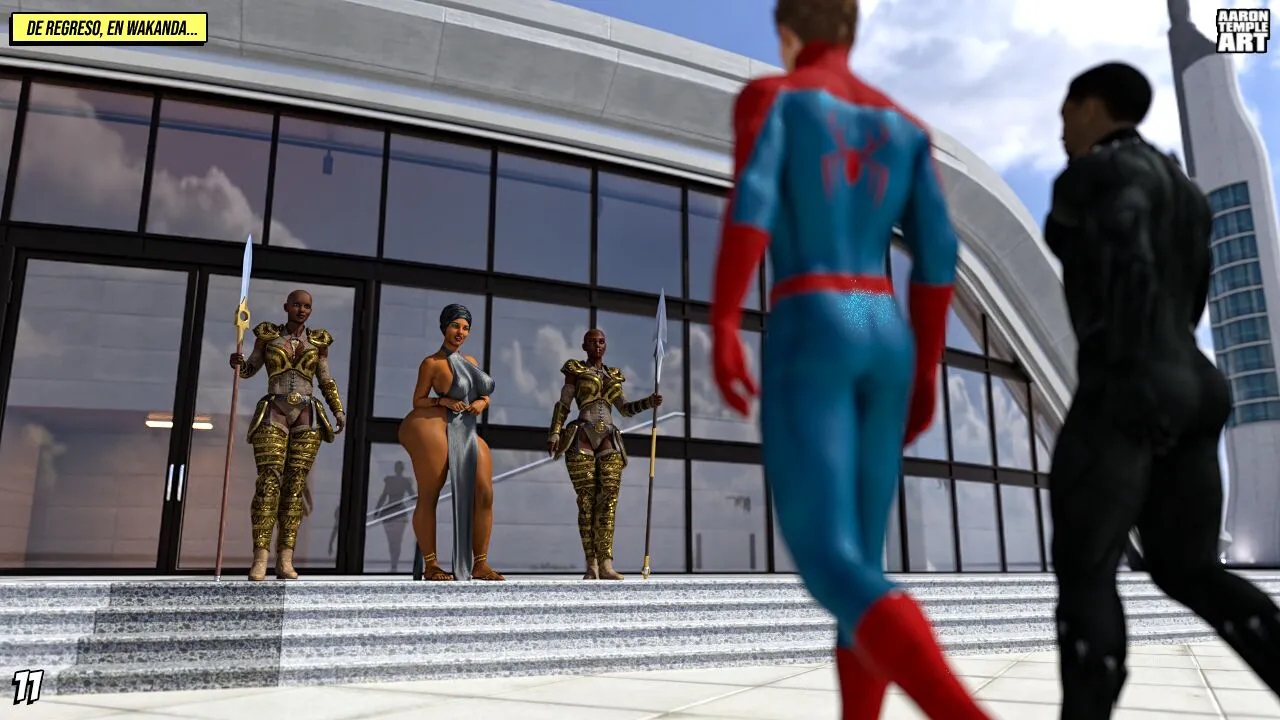 [AaronTempleArt] Lust in WAKANDA (Comic Porn)